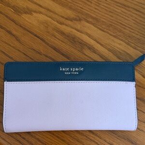 Kate Spade Blue and Lavender Wallet